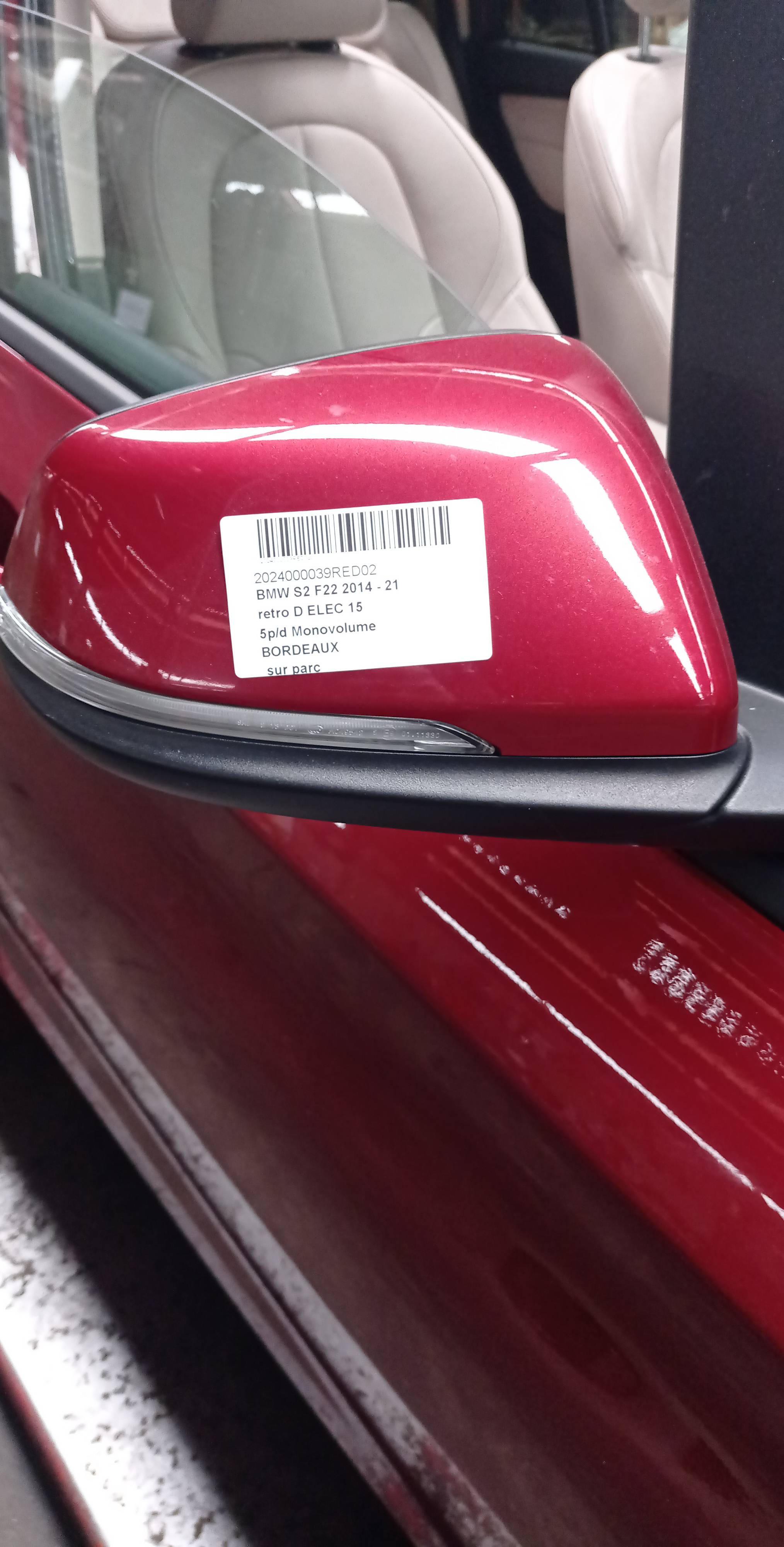 Buitenspiegel rechts Elec Bmw S2 grand tourer F46 2015 - 21