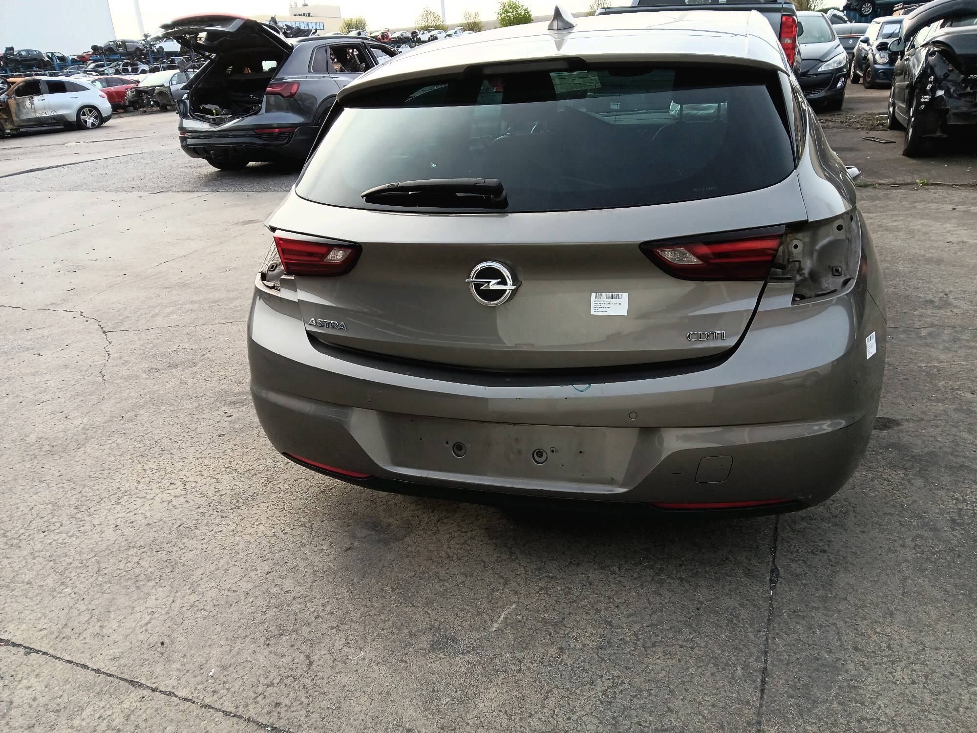 Bumper achter met sensor Opel ASTRA K 2015 - 19