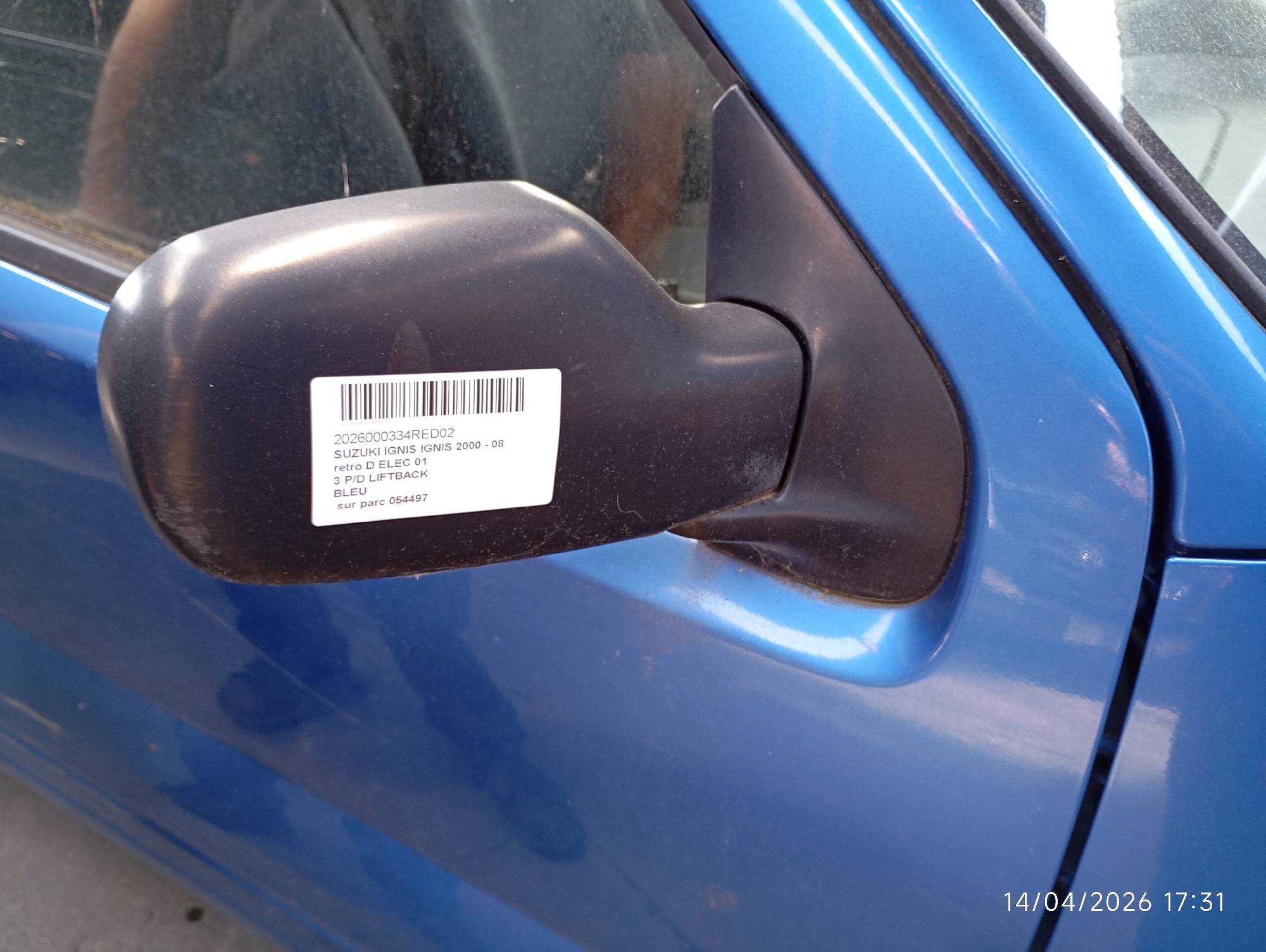 Buitenspiegel rechts Elec Suzuki IGNIS 2000 - 08