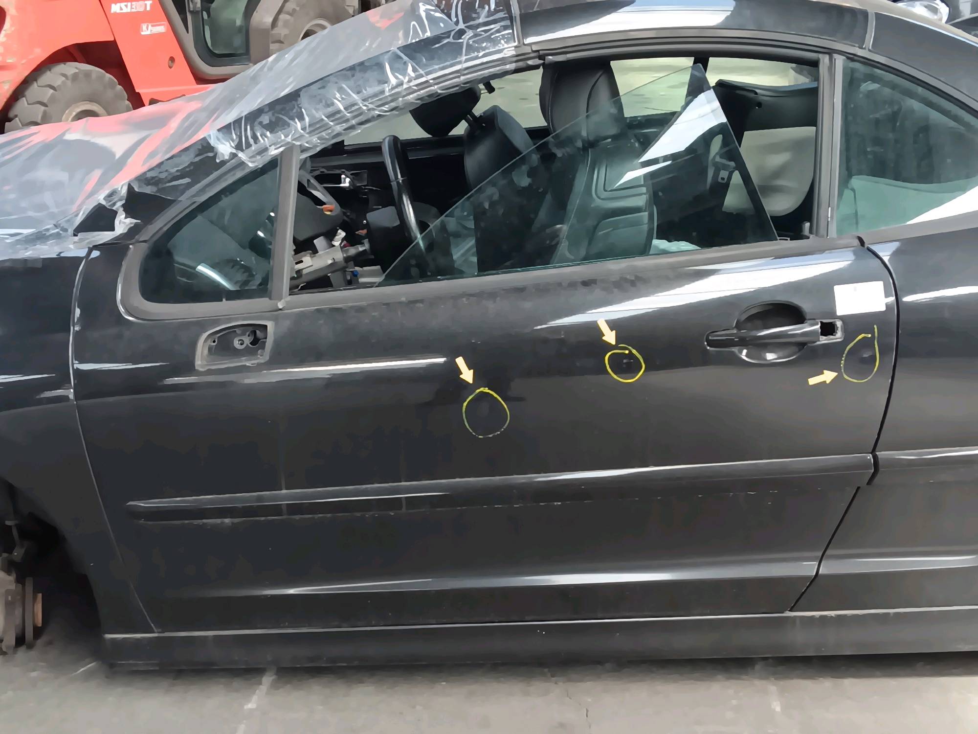 Deur links voor Peugeot 207 2006 -12