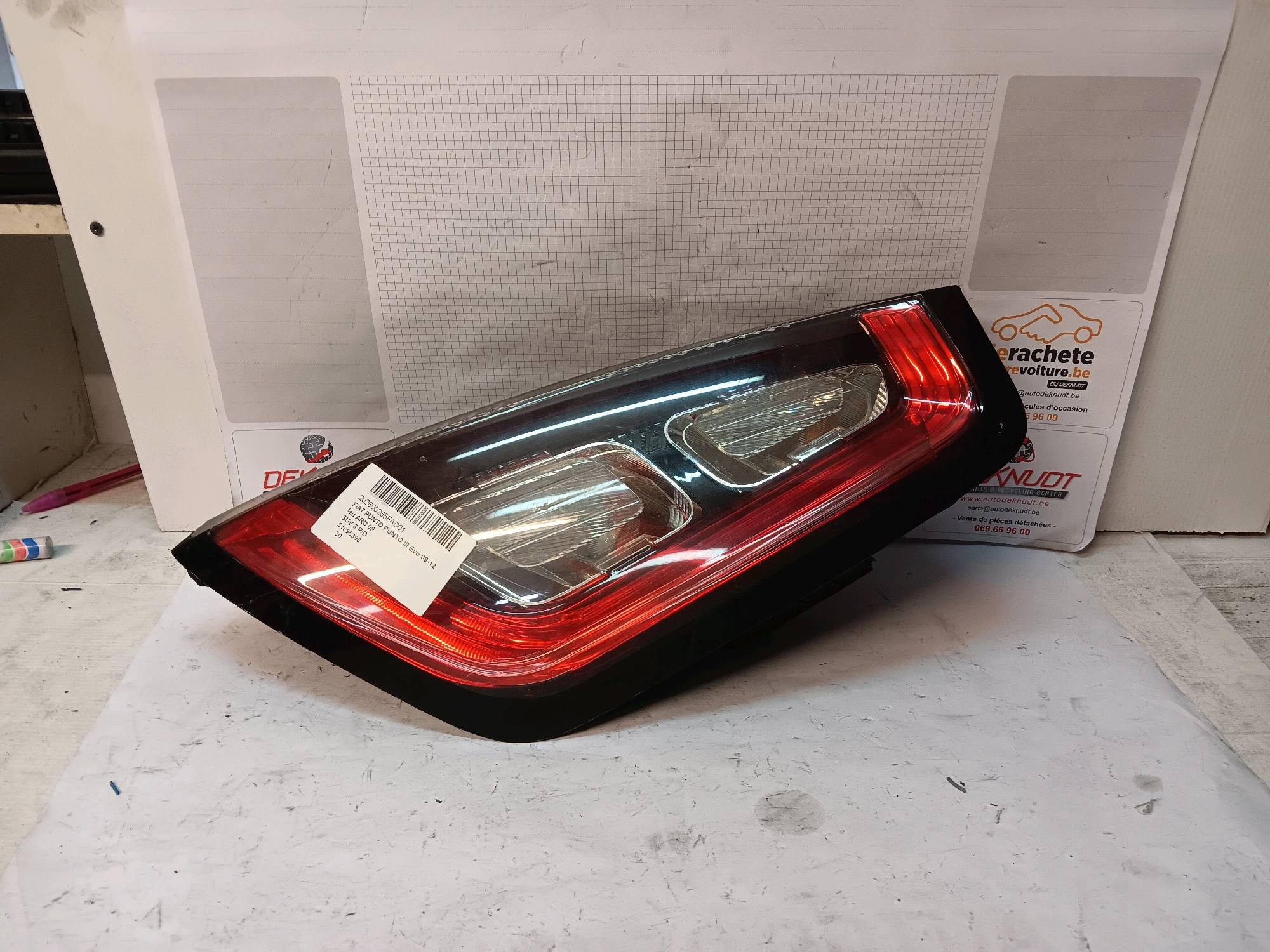 Lichtblok rechts achter Fiat PUNTO III Evo 09-12