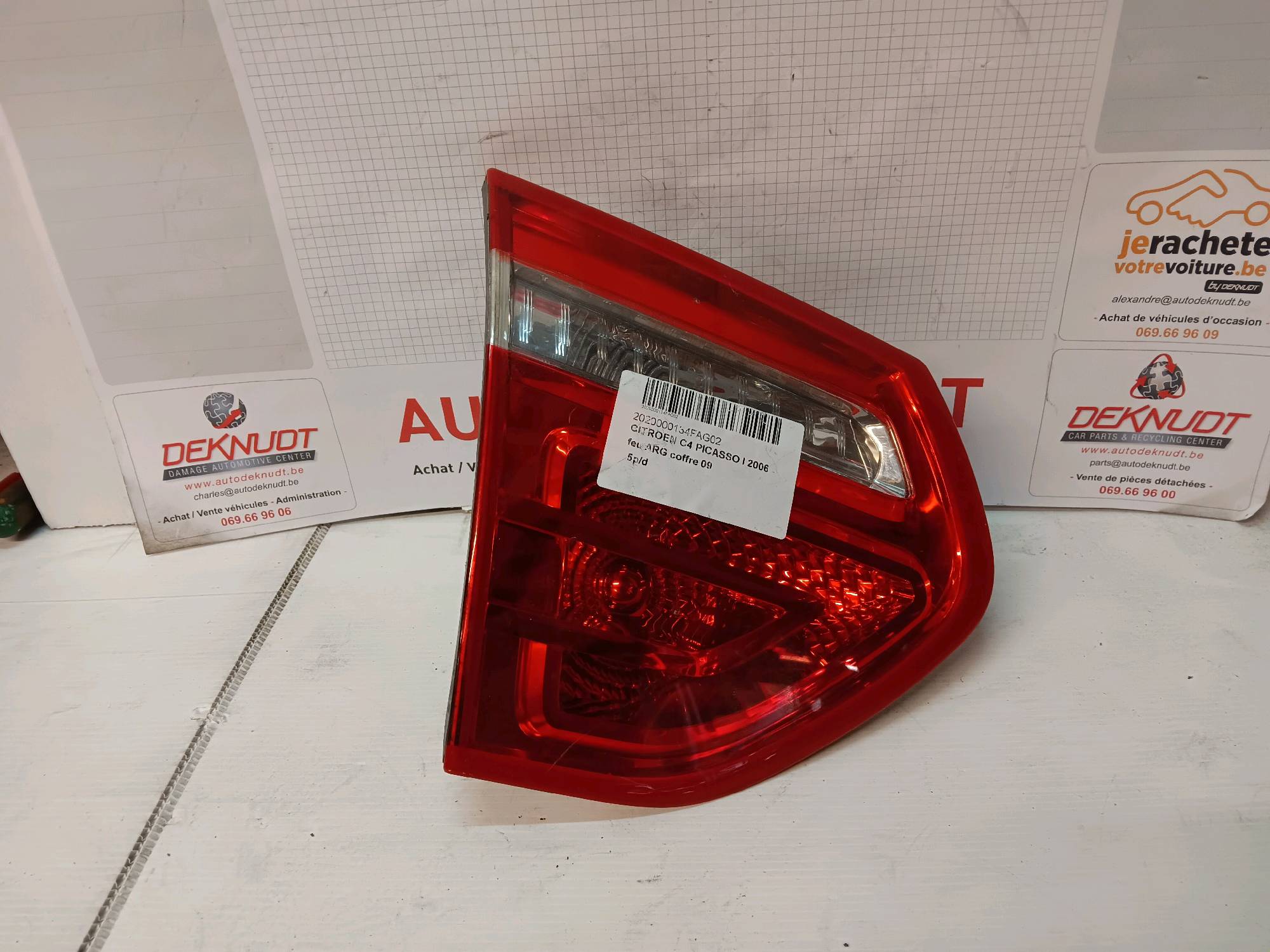 Lichtblok links achter koffer Citroen C4 PICASSO 2007 - 13