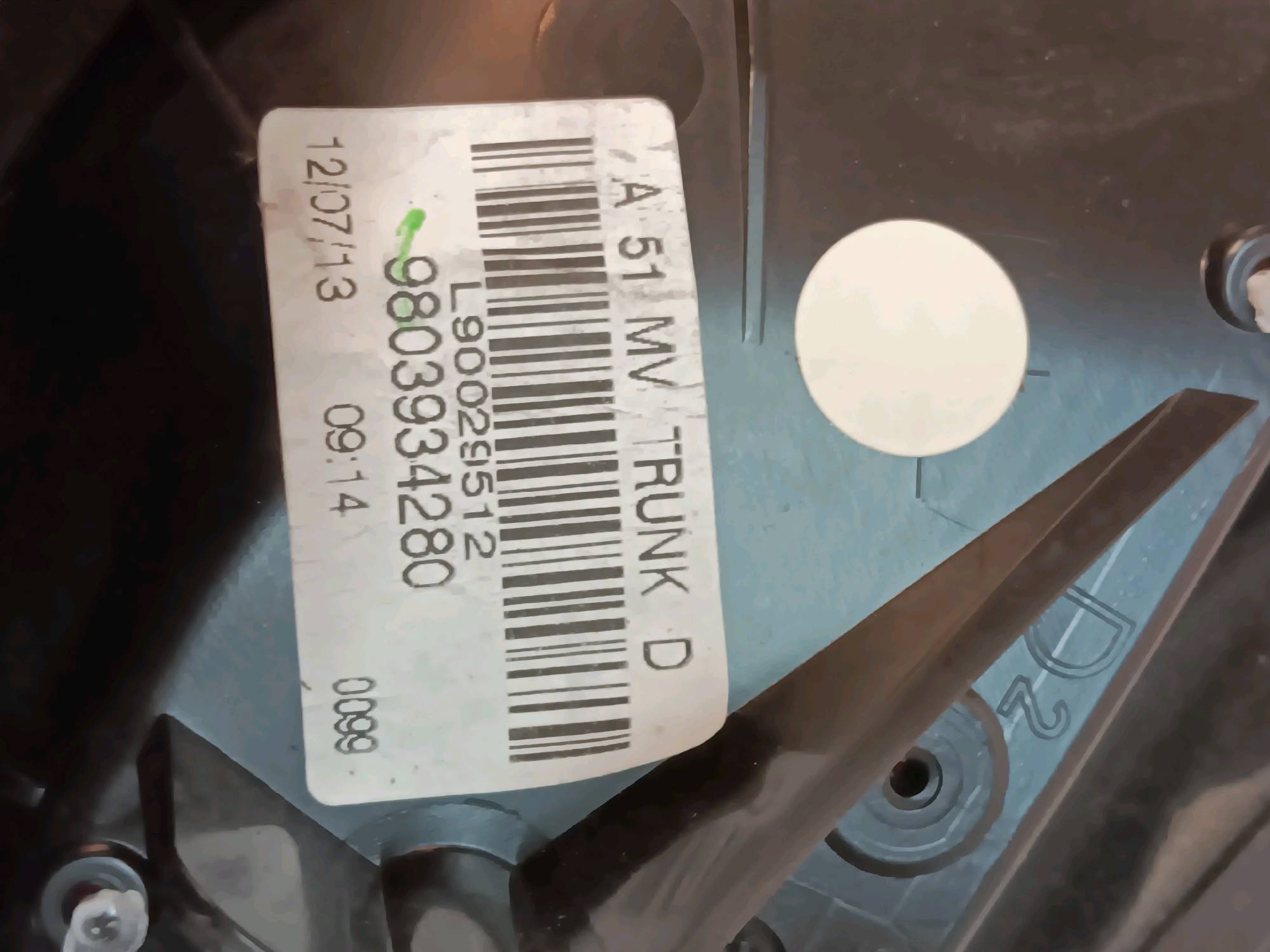 feu ARD coffre Citroen C3 II 2009 - 13