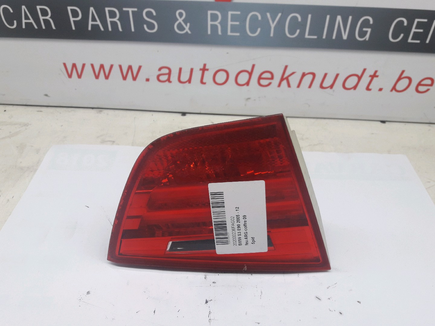 Lichtblok links achter koffer Bmw S3 E90 2008 - 12