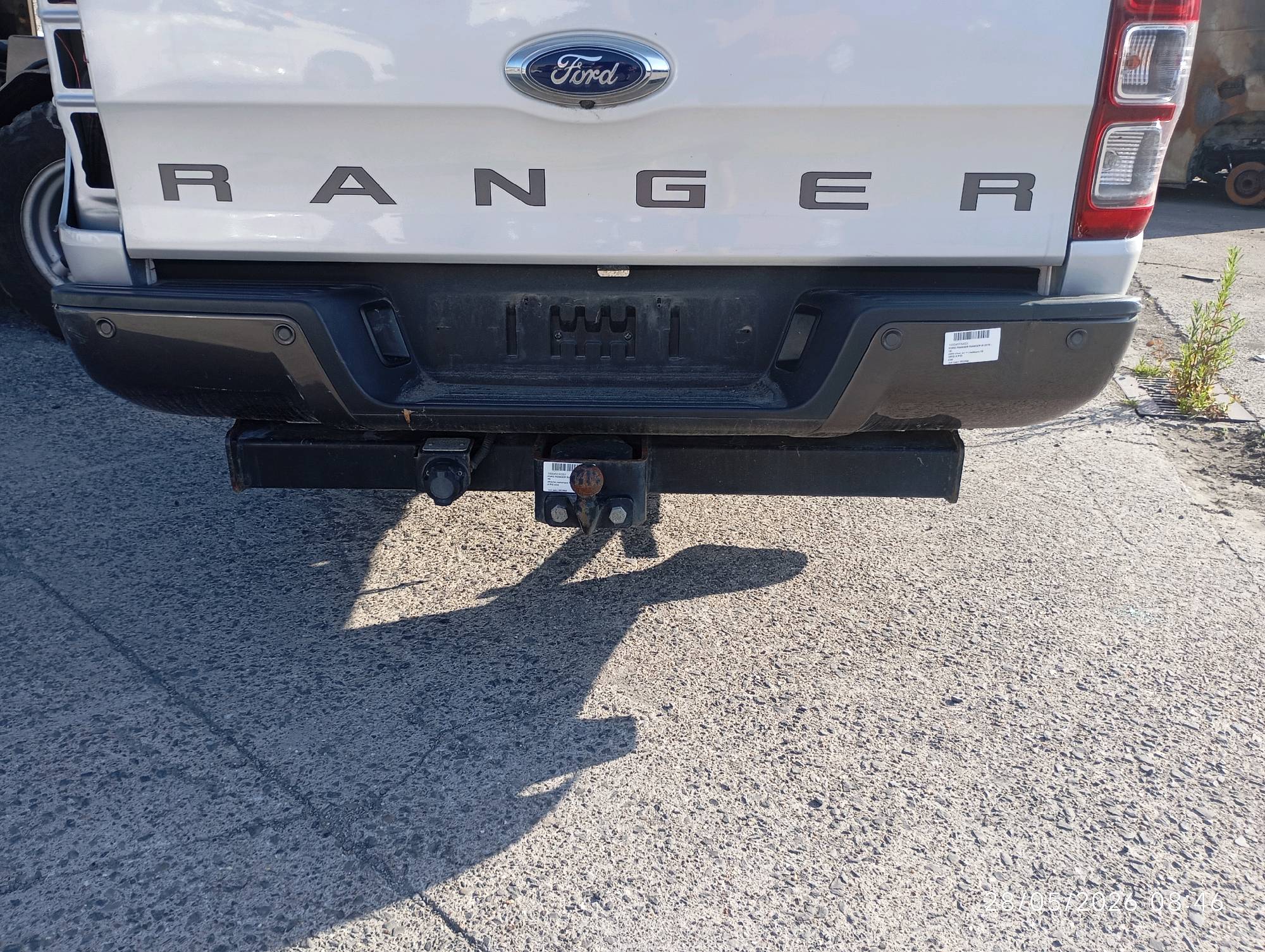 pare choc arr + capteurs Ford RANGER III 2016 - 19