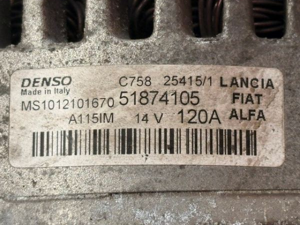  Alternator Motor Alfa Romeo GUILIETTA 2016 - 22