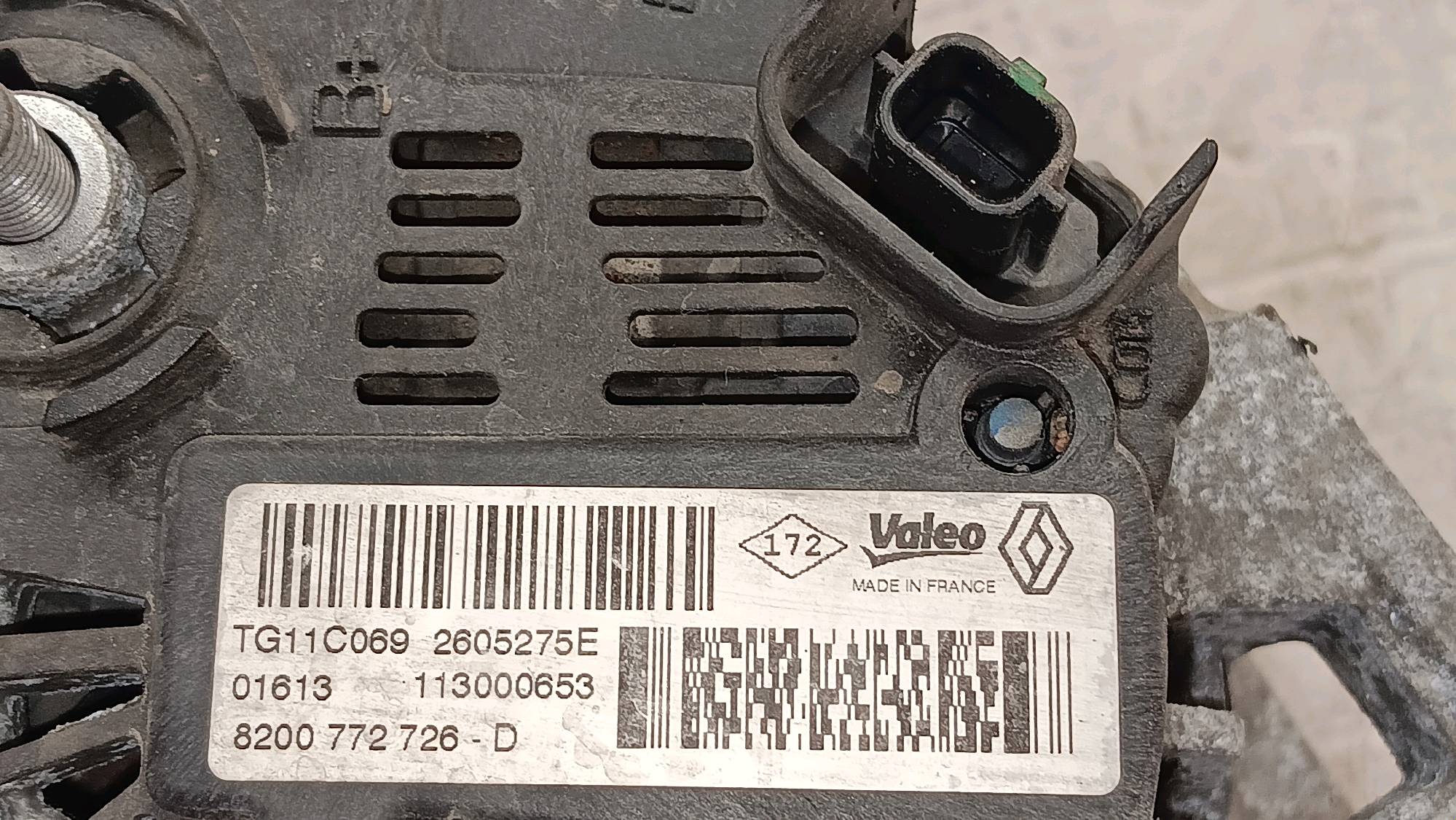 Alternator Renault KANGOO II 2007 -13