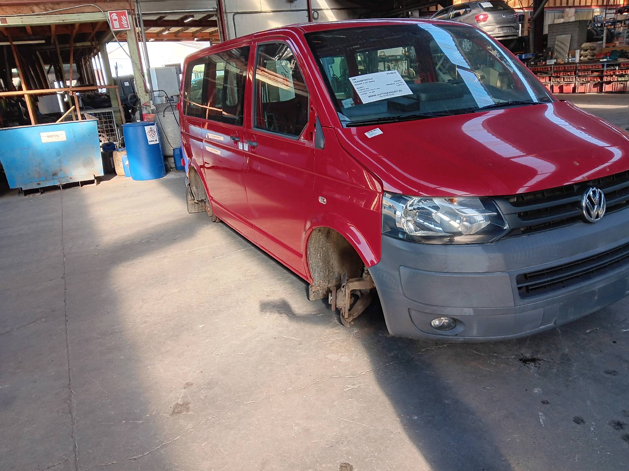 Deur rechts voor Vw TRANSPORTER T5 03 - 15
