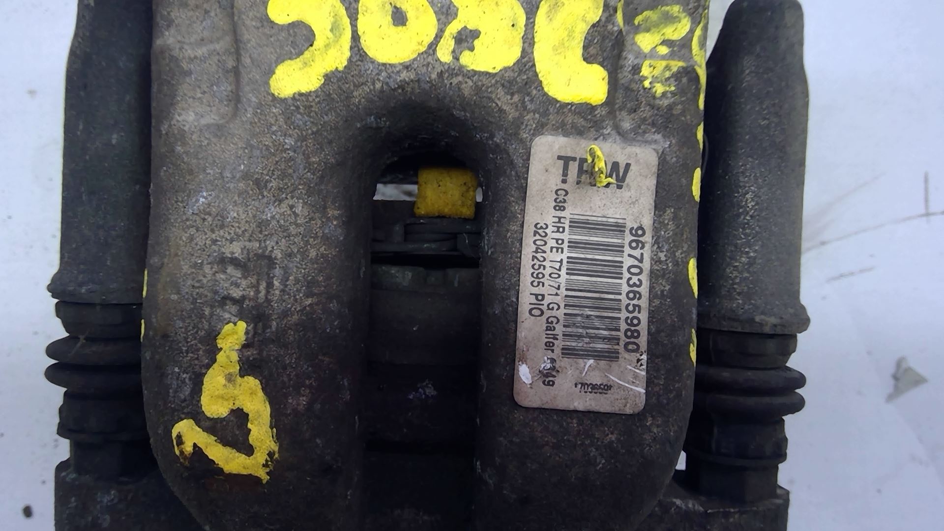 Remschijf links ACHTER Peugeot 308 CC 2009 -