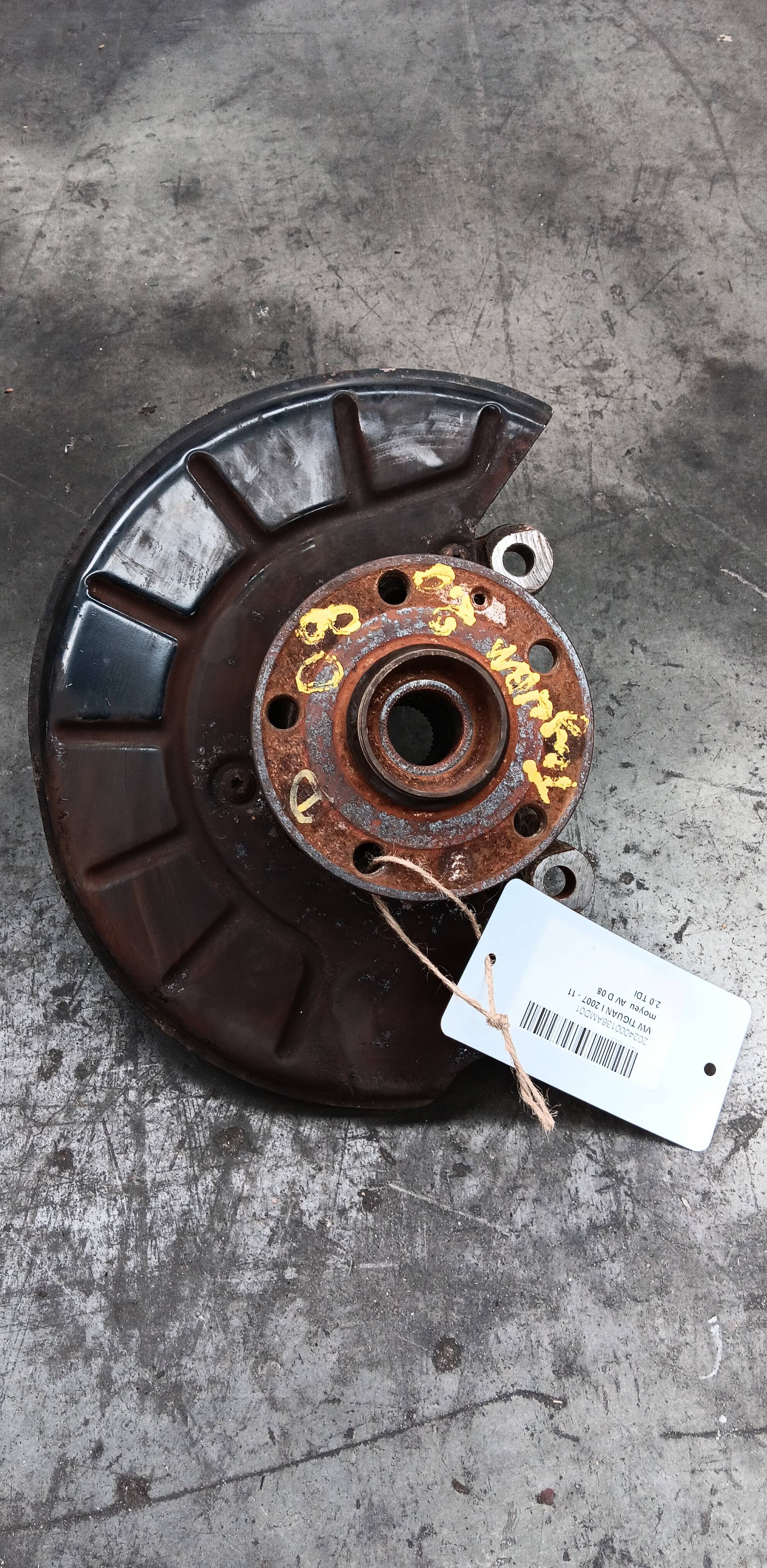 Fusee rechts voor Vw TIGUAN I 2007 - 11