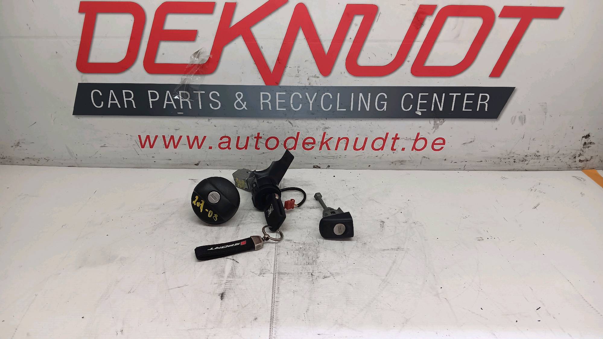 Set sleutels transponder Peugeot 207 2006 -12