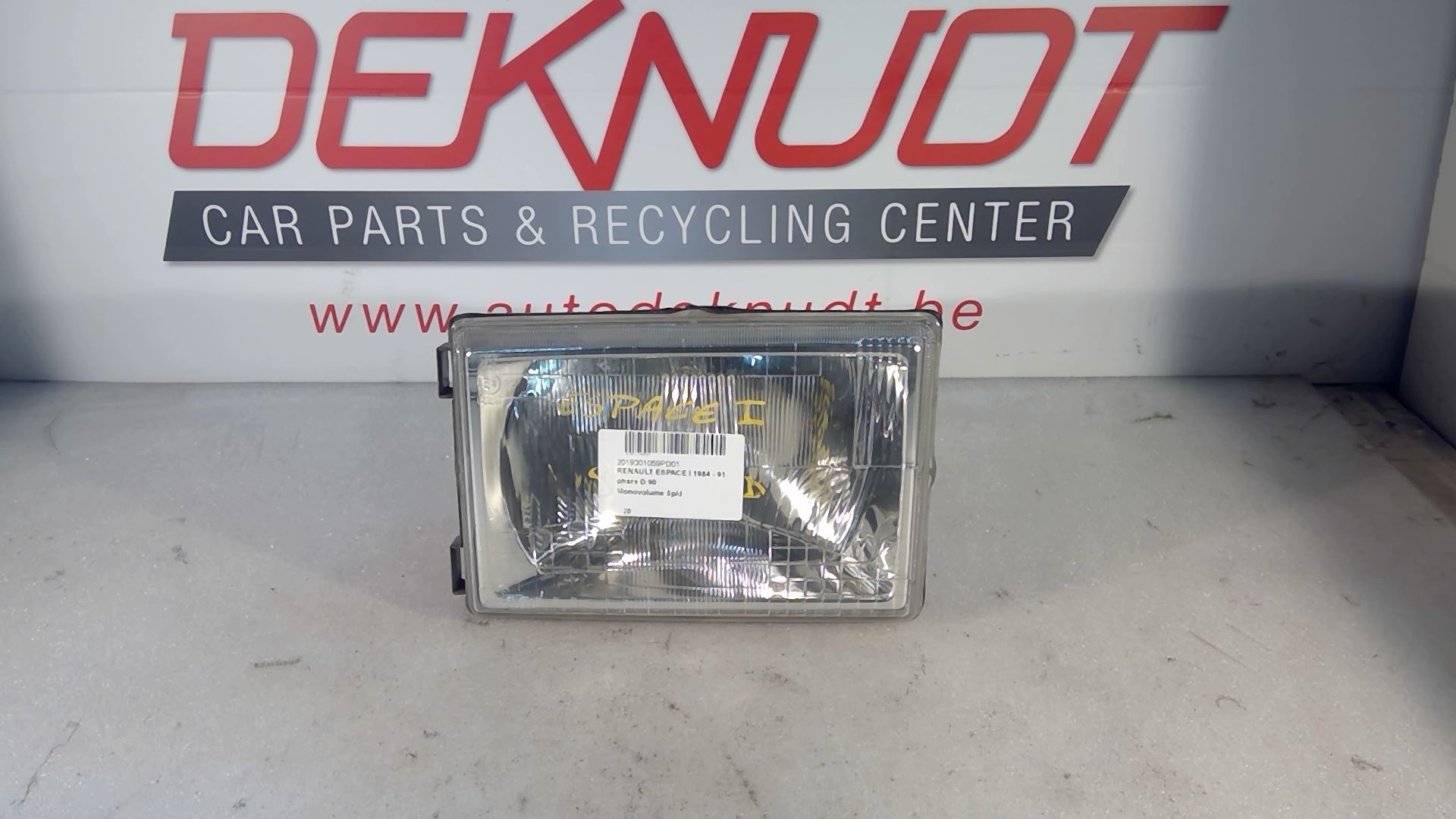 Koplamp rechts voor Renault ESPACE I 1984 - 91