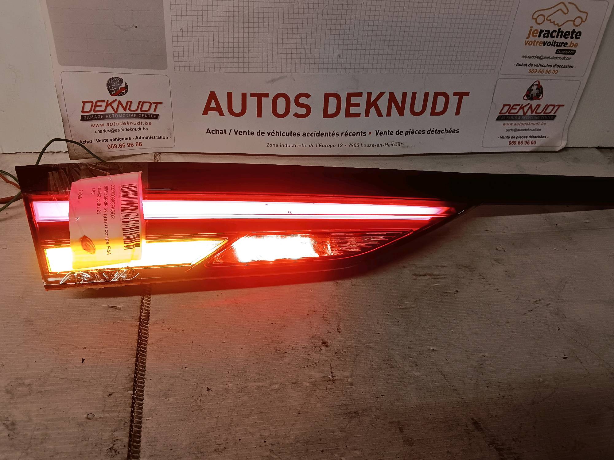 Lichtblok links achter koffer Bmw S2 grand coupe F44