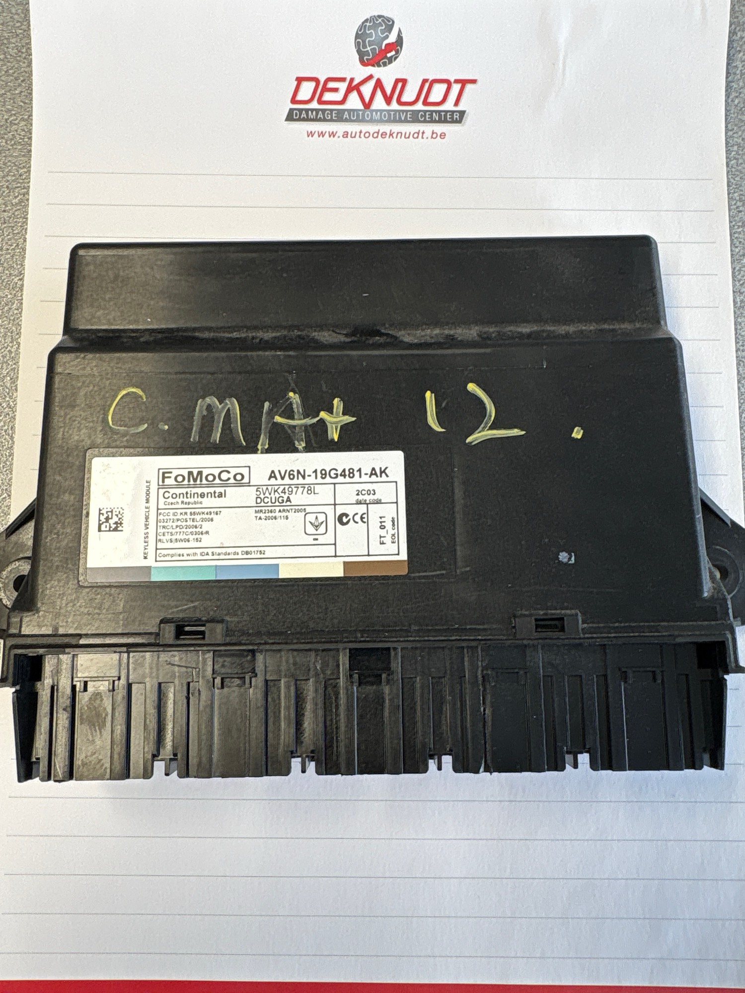 Module Ford C MAX II 2010 - 15