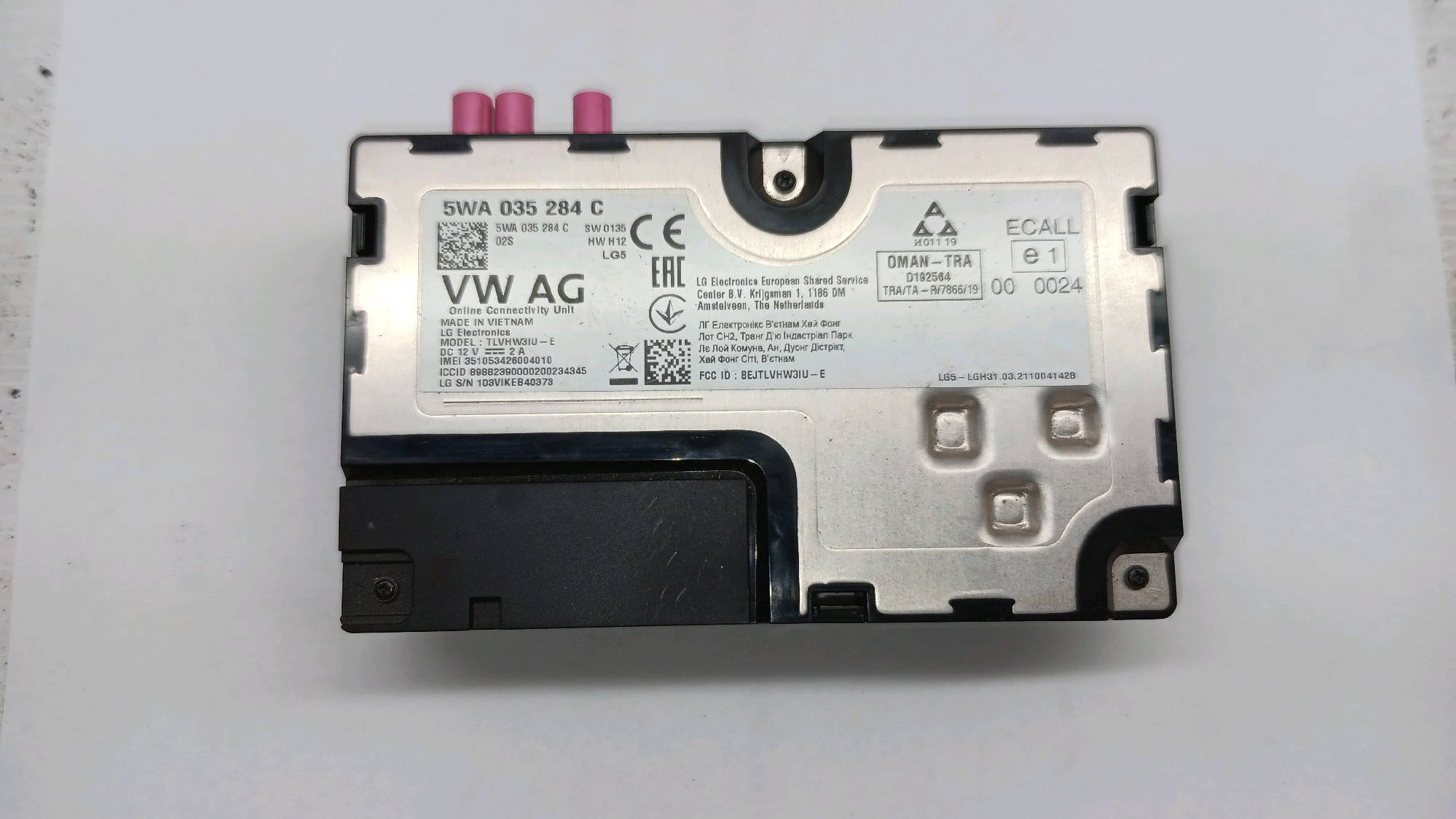 Module Vw GOLF 8 2019 -