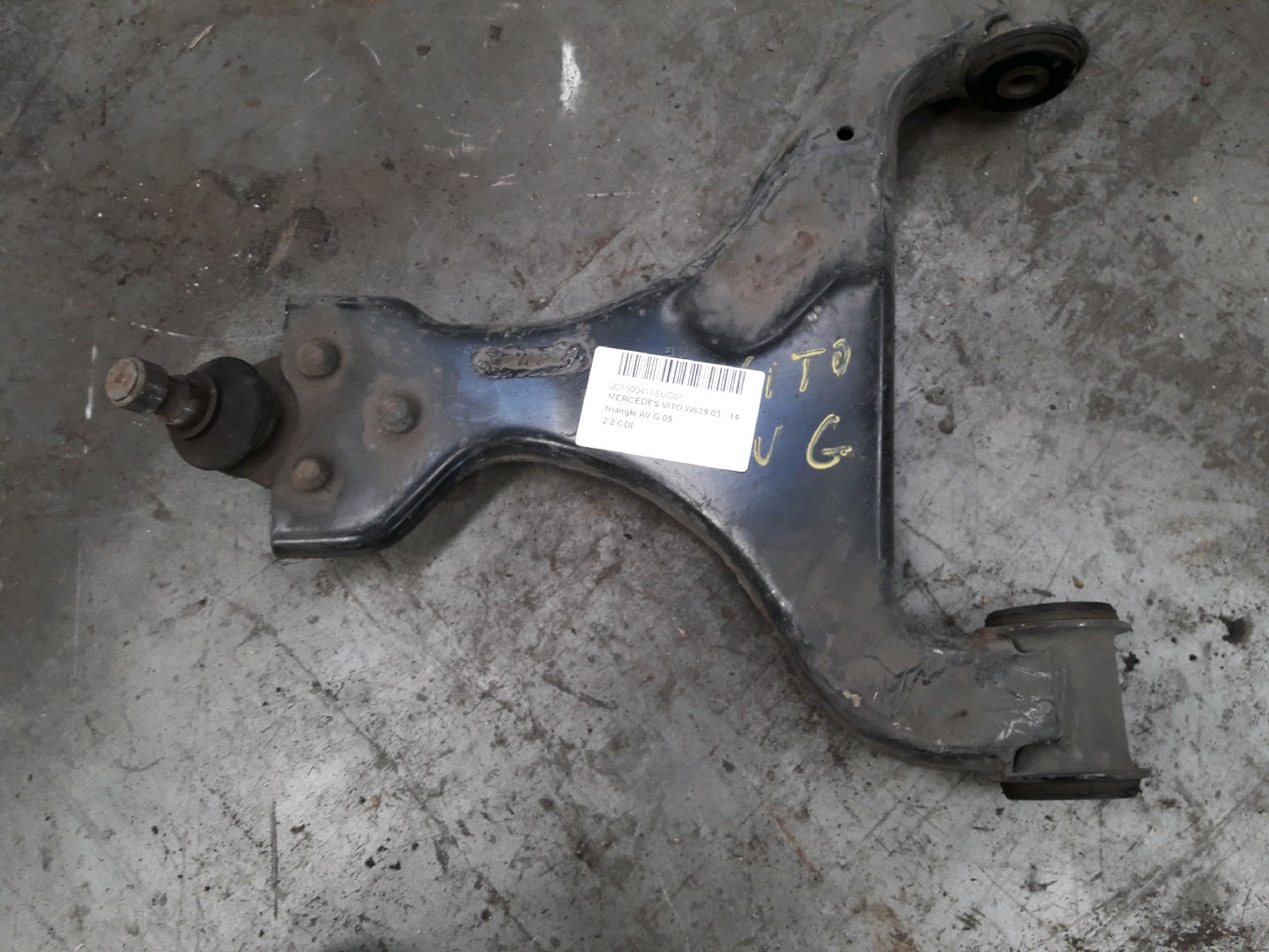 Draagarm links voor Mercedes-Benz VITO W639 2003 - 14