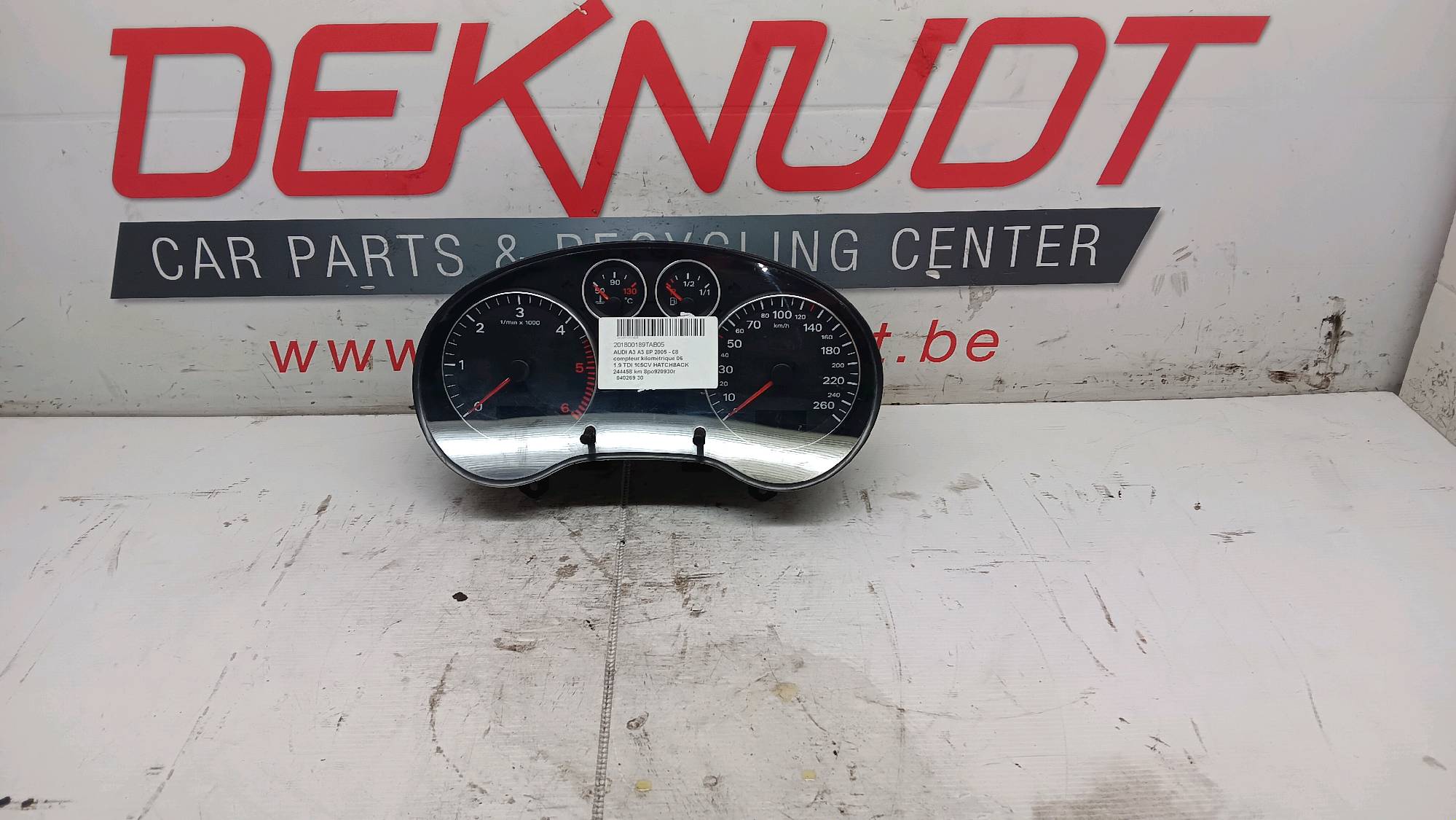 compteur kilométrique Audi A3 8P 2005 - 08